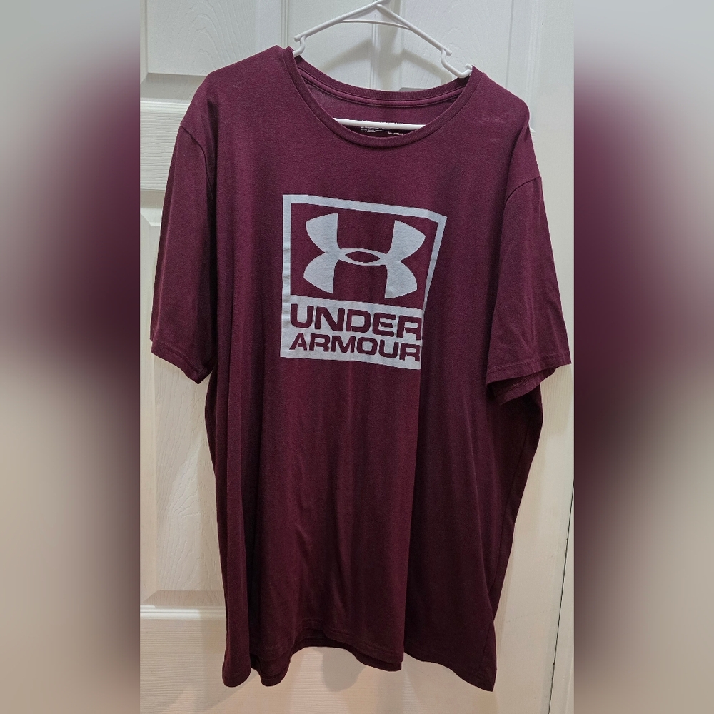 Under Armour Men's Maroon T-Shirt 2xl
